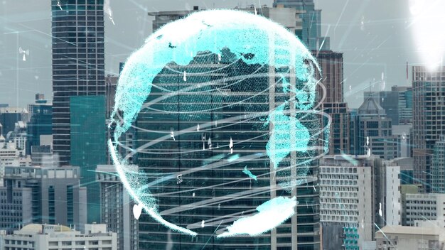 Globalne połączenie i zmiana sieci internetowej w smart city
