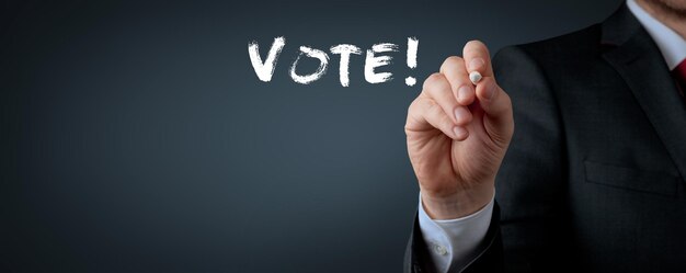 Głosuj w referendum w sprawie demokratycznych wyborów Dokonaj właściwego wyboru