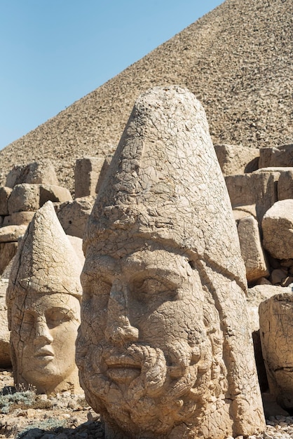 Głowy bogów gór Nemrut i królów Królestwa Kommageny Światowe dziedzictwo Unesco