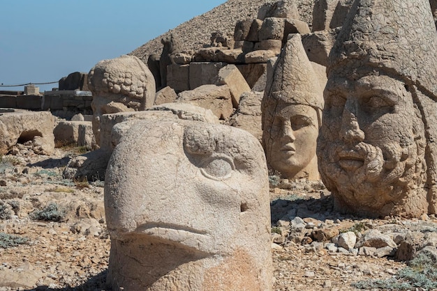 Głowy bogów gór Nemrut i królów Królestwa Kommageny Światowe dziedzictwo Unesco