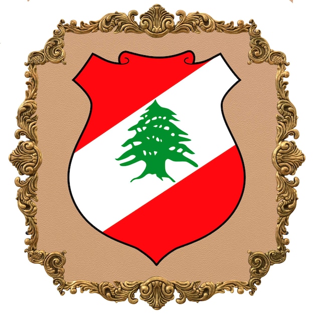 Zdjęcie godło libanu narodowe święto niepodległości