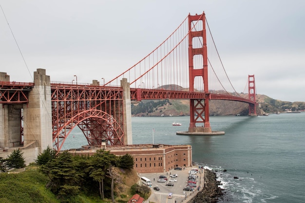 Zdjęcie golden gate bridge nad zatoką san francisco