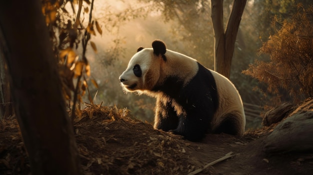 Golden Hour Panda National Geographic's Agfa Vista Shot