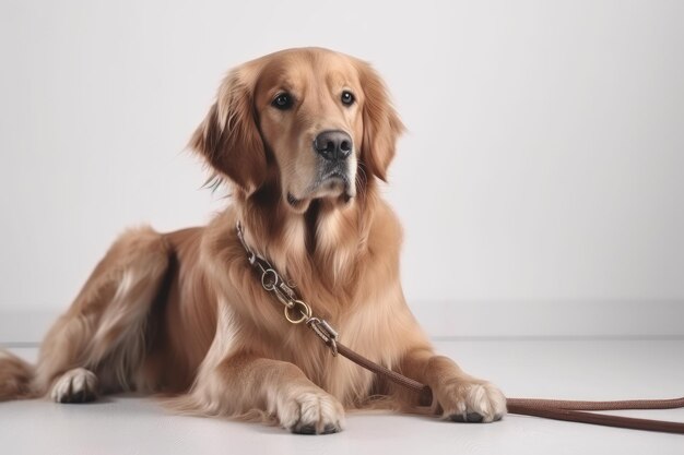 Golden retriever zwierzę Wygeneruj Ai