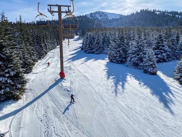 Gondola narciarska w ośrodku narciarskim