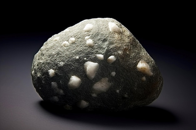Gonnardyt to rzadki, cenny kamień naturalny na czarnym tle, wygenerowany przez sztuczną inteligencję.
