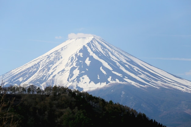 Góra Fuji z jeziora Kawaguchiko.