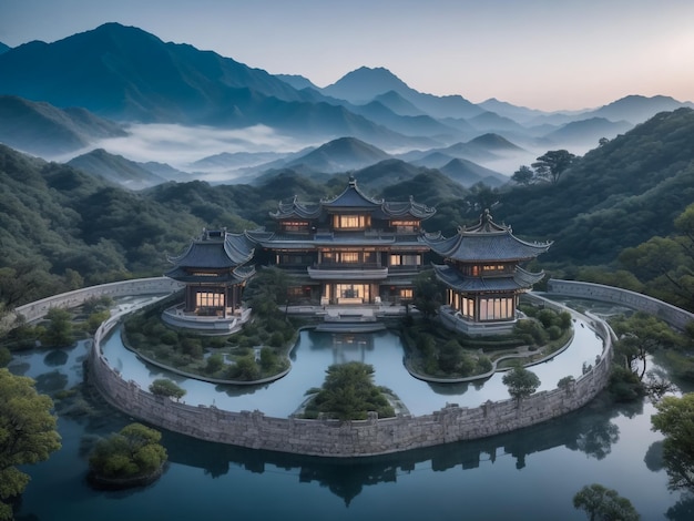 Góra Laojun Luoyang Chińska Taoistyczna Ziemia Święta