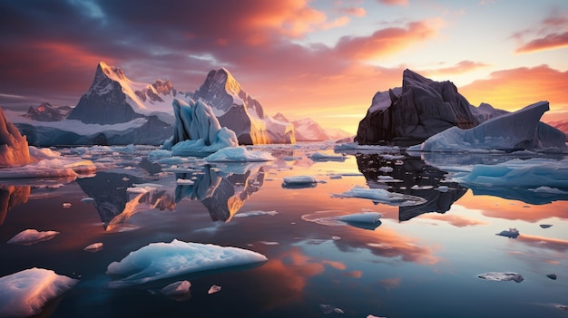 Góra lodowa na Antarktydzie