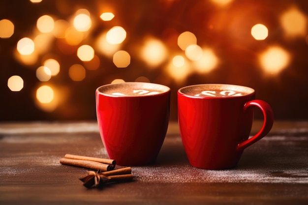 Gorąca kakao świąteczna rozkosz