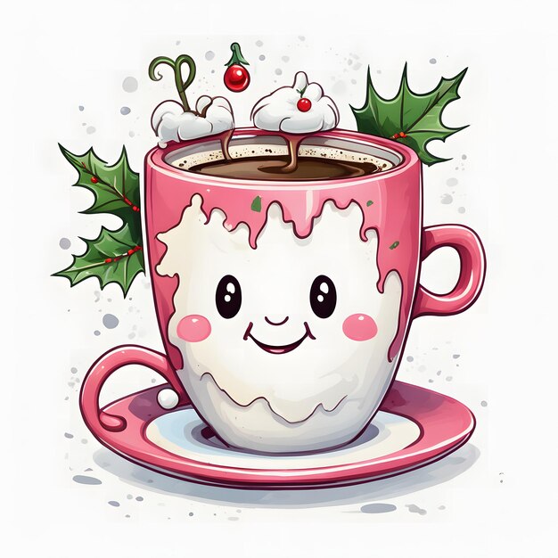 Gorąca kawa z Bożym Narodzeniem