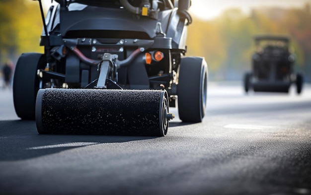 Gorący asfalt toczy się na nowej drodze generującej sztuczną inteligencję