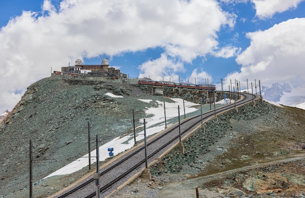 Gornergrat Szwajcaria Góra Matterhorn widoczna w tle