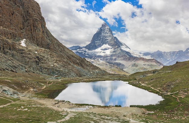 Gornergrat Szwajcaria Góra Matterhorn widoczna w tle