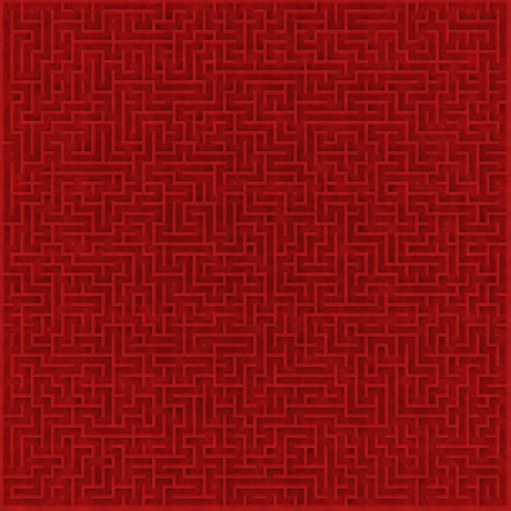 Zdjęcie górny element projektu labiryntu 3d