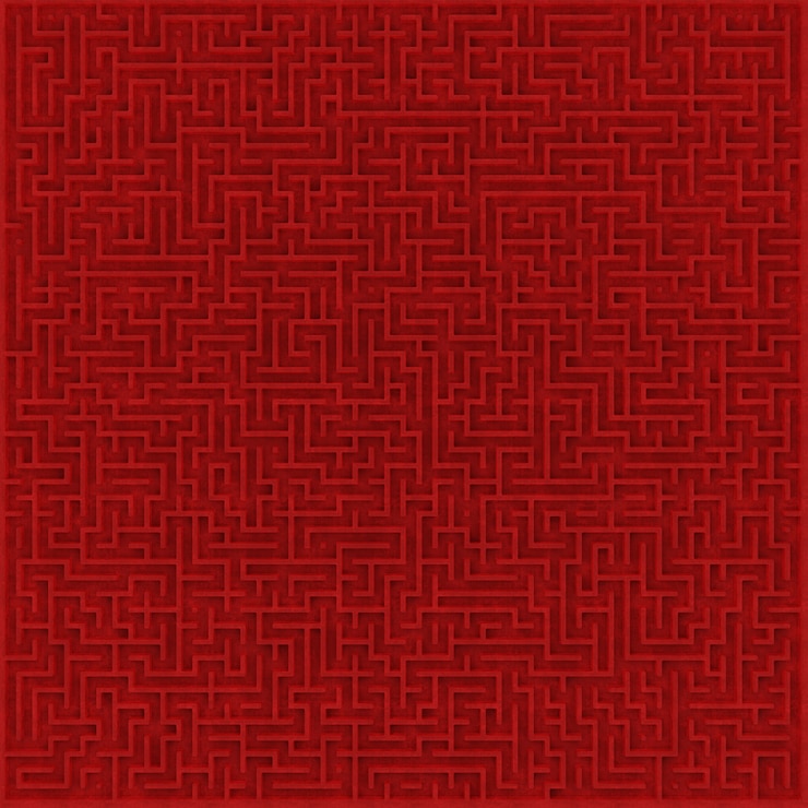 Zdjęcie górny element projektu labiryntu 3d