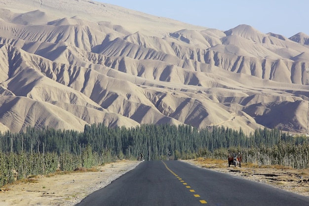 Zdjęcie górska droga w tybecie