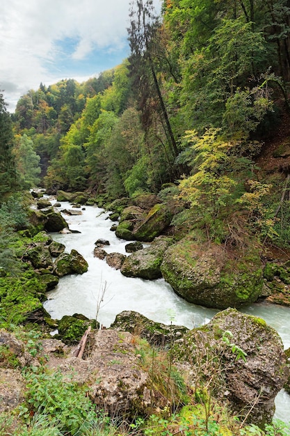 Górska rzeka Savoie region Francja