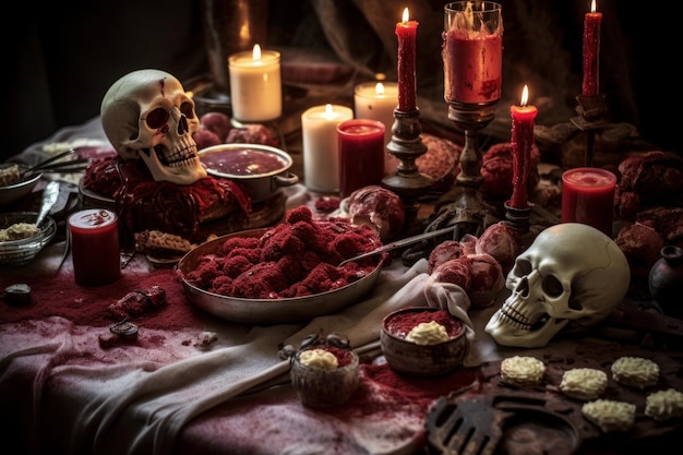 Gory Gourmet Gathering Halloween Treats zdjęcie