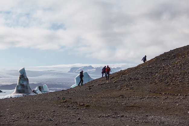 Góry Lodowe W Lagunie, Islandia, Część Parku Narodowego Glacier.