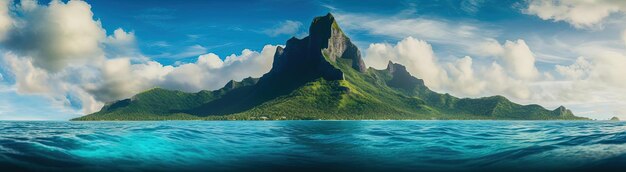 góry wyspy widziane z wody