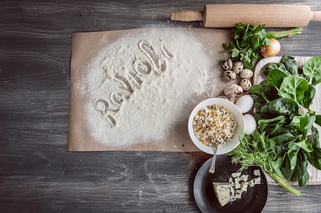 gotowanie zielonych ravioli