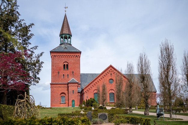 Gotycki kościół Bregninge Dania