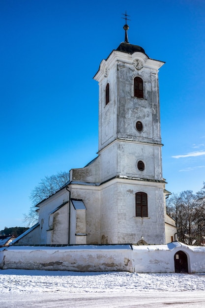 Gotycki kościół katolicki we wsi Hybe Słowacja