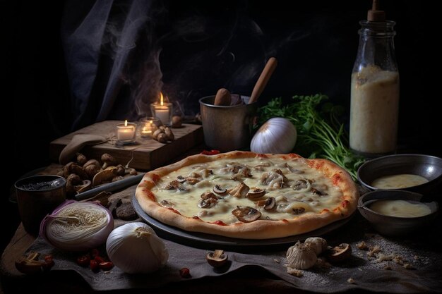 Gourmet Delight Klasyczna uczta pizzy