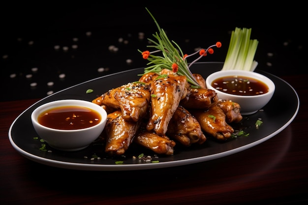 Gourmet Maple Glazed Baked Chicken Wings Ready To Serve Sweet And Smoky Delight