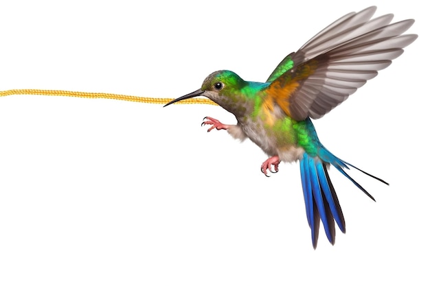 Graceful Hummingbird CutOut i Izolowany PNG Stock Photo File Generative AI