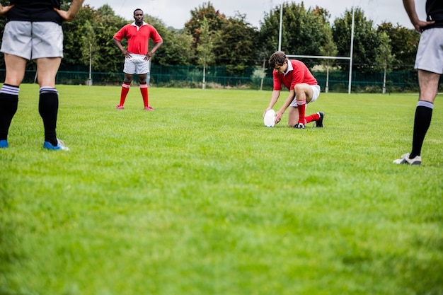 Gracze Rugby W Meczu