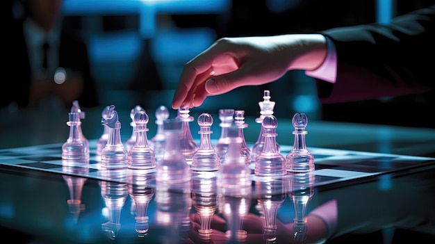 Gracze wykonują błyskawiczne ruchy w szybkich szachach