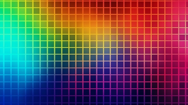 Zdjęcie gradient abstract fine art multicolored grid background generative ai