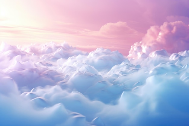 Gradient pastelowy abstrakcyjny tło nieba w słodkim kolorze