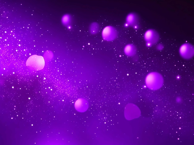 gradientowe fioletowe świecące cząsteczki tła
