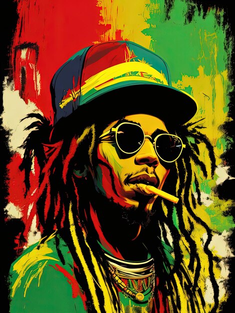 Graffiti Harmony Bob Marley X Jeanmichel Basquiat X Futura 2000