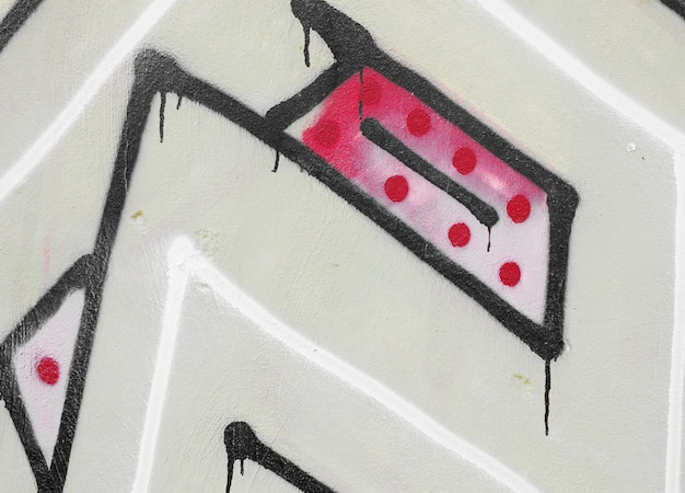 Graffiti wyszczególniają tapetową teksturę lub tło