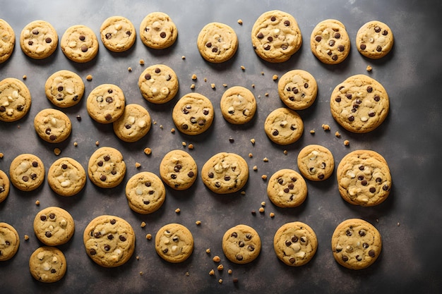 Grafika generatywna Chocolate Chip Cookies autorstwa AI