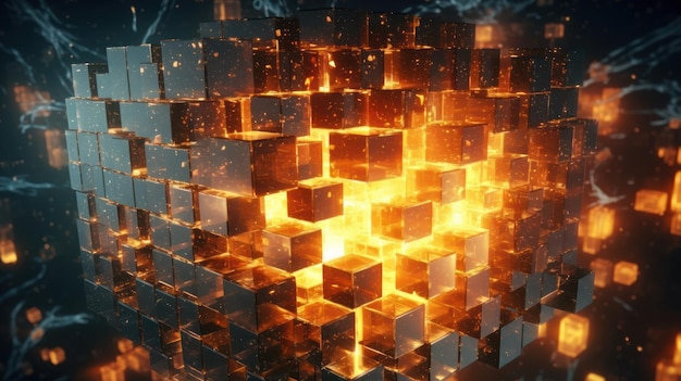 Grafika przedstawiająca kostki z napisem ogień