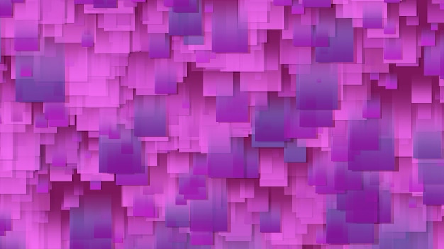 Grafika trójwymiarowa tablicy kwadratowych naklejek Naklejki o różnych rozmiarach w przestrzeni