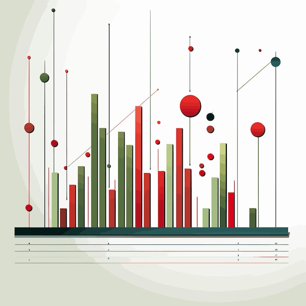 Grafika wektorowa o giełdzie finansowej