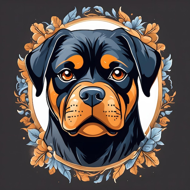 Grafika wektorowa Rottweilera