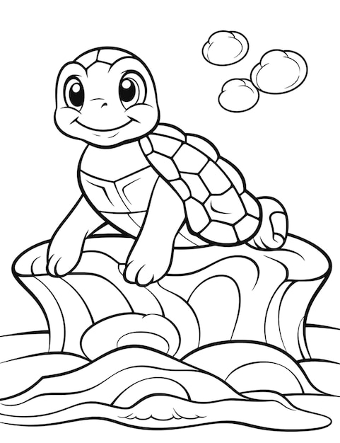 Zdjęcie grafika żółwia