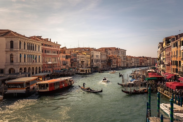Gran Canale (Grand Canal) w Wenecji, Veneto, Włochy.