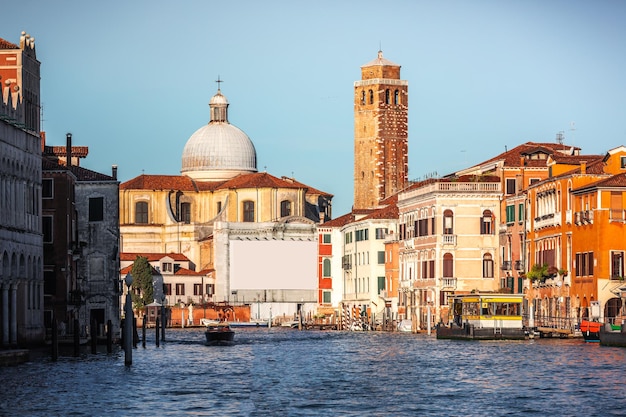 Gran Canale (Grand Canal) w Wenecji, Veneto, Włochy.