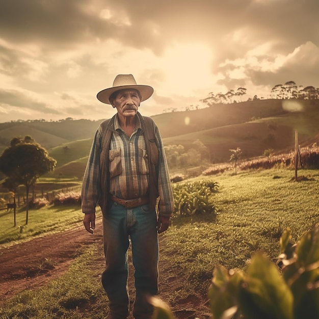 granjeros colombianos trabajando