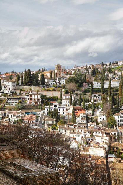 Grenada, Hiszpania. Widok z pałacu Alhambra