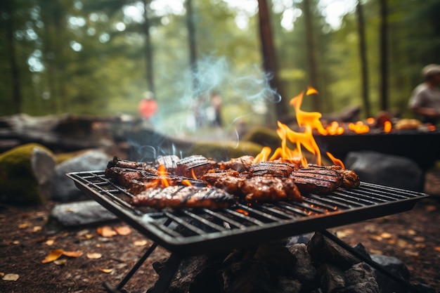 Grill barbecue na zewnątrz