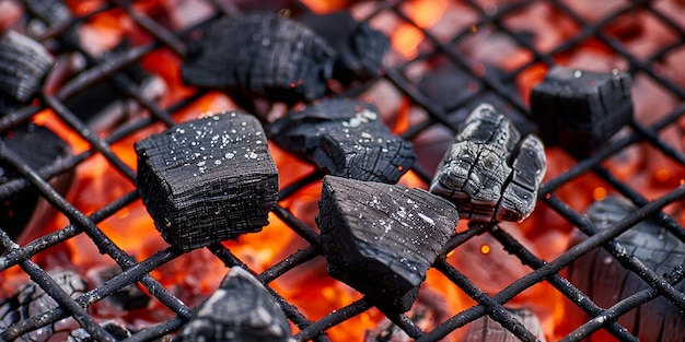 Zdjęcie grilling lamb kebabs weber grill na podmiejskim podwórku